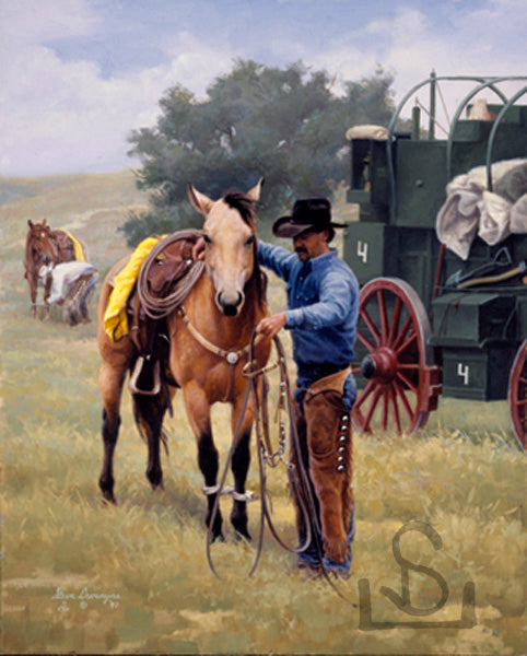 "Partners" by Steve Devenyns, One of America’s Finest Western Ranch, Cowboy, and Wildlife Artists of Fine Art, Limited Edition Prints, Giclee’s and Original Paintings of Ranching, Wildlife and Cowboy art. Steve has been featured in the America’s Horse in Art Show, and George Phippen Memorial Art Show.